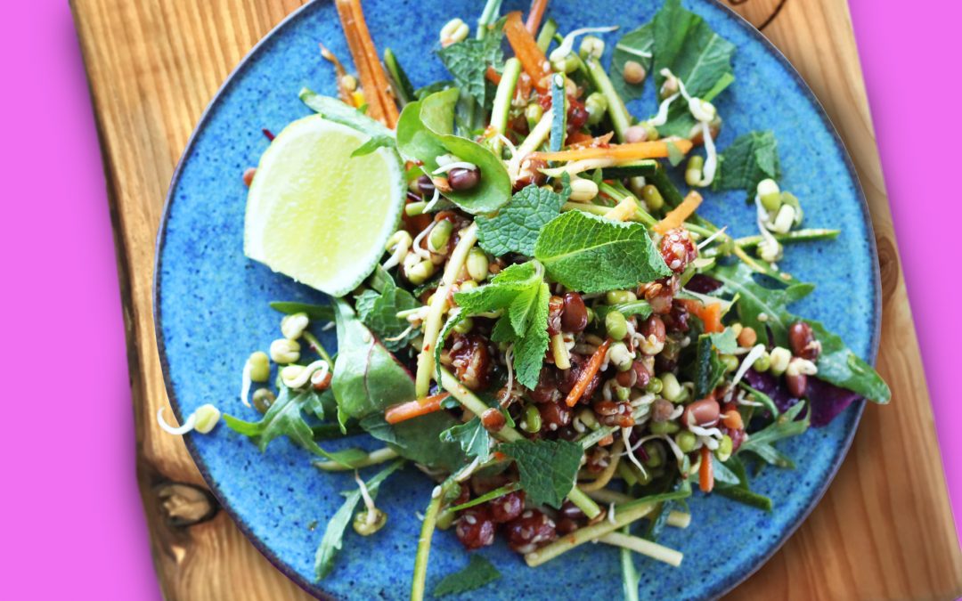 Asian Style Peanut and Sprout Salad